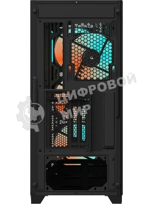Компьютерный корпус Gigabyte C301G черный без БП ATX 4x120мм 4x140мм 2xUSB 3.0 audio bott PSU