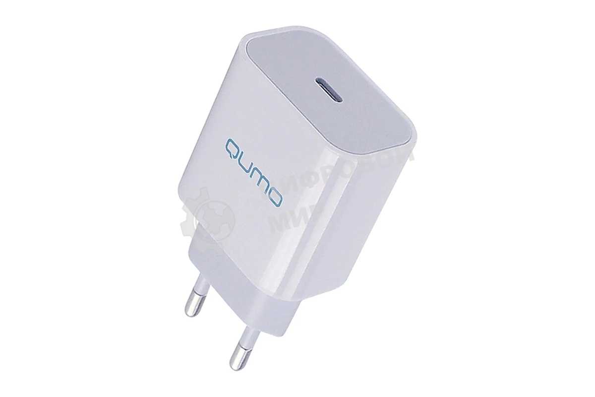 Сетевое зарядное устройство Qumo Energy light (Charger 0051) PD 20W, 1USB, Type-C, белый