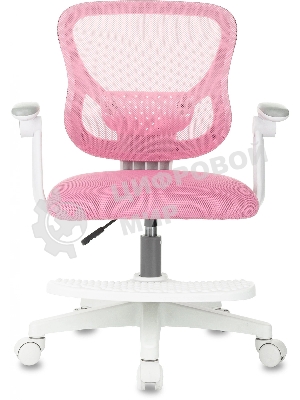 Кресло детское Бюрократ BuroKIDS 3 розовый Velvet 36, крестов. пластик