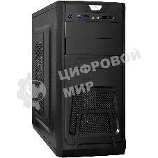 Компьютерный корпус ExeGate Miditower ExeGate CP-603 Black, ATX, (CP450W, 80мм), 2хUSB+2хUSB 3.0, Audio