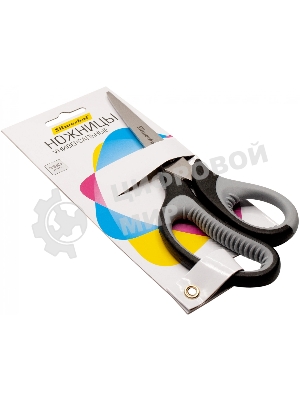 Ножницы Silwerhof Mode универсальные 190мм ручки с резиновой вставкой черный