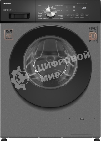 Стиральная машина Weissgauff WM 45127 Direct Drive Inverter Steam Deep Grey