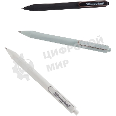 Набор ручек гелевых автоматических Silwerhof NG Metal, d=0.5мм, синие чернила, блистер с европодвесом (3шт) сменный стержень