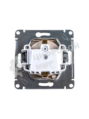 Механизм розетки 1-м СП AtlasDesign 16А IP20 с заземл. защ. шторки с крышкой беж.