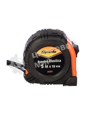Рулетка Sparta elastica 5 мх18 мм обрезиненный корпус