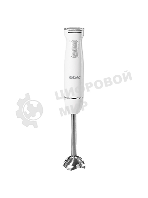 Блендер погружной BBK KBH1302 белый, 1100 Вт, плавная регулировка, турбо