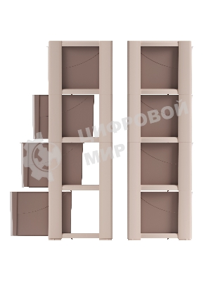 Комод Альтернатива Колорит, 4 секции, бежевый М7834