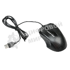 Мышь проводная Nakatomi MON-07U черный, 800 dpi, USB, кнопки - 3