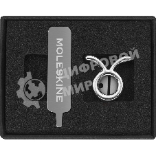 Шильд-символ Moleskine Zodiac Телец, металл, серебристый, коробка с европодвесом, PINTAURUSSILV