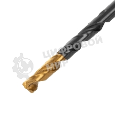 Сверло по металлу Denzel 4,2 мм, HSS-Tin, Golden Tip, 10 шт.