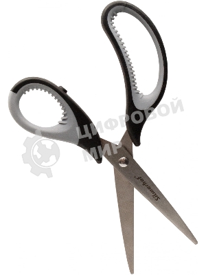 Ножницы Silwerhof Mode универсальные 190мм ручки с резиновой вставкой черный