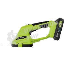 Ножницы-кусторез аккумуляторные Deli DG621-1 (1АКБ*2А·ч + ЗУ, 20V), макс. толщина реза 8мм, макс. частота хода лезвия 1200об/мин, ширина обработки травы 10 см, длина насадки для кустовых пород 20 см