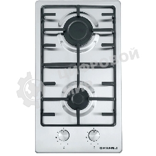 Газовая варочная панель Maunfeld EGHS.32.3ES, 2 конфорки, нержавеющая сталь, серебристый