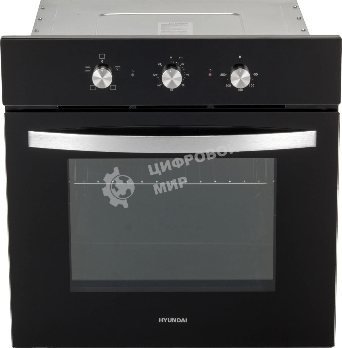 Духовой шкаф электрический Hyundai HEO 6630 BG черный, встраиваемый
