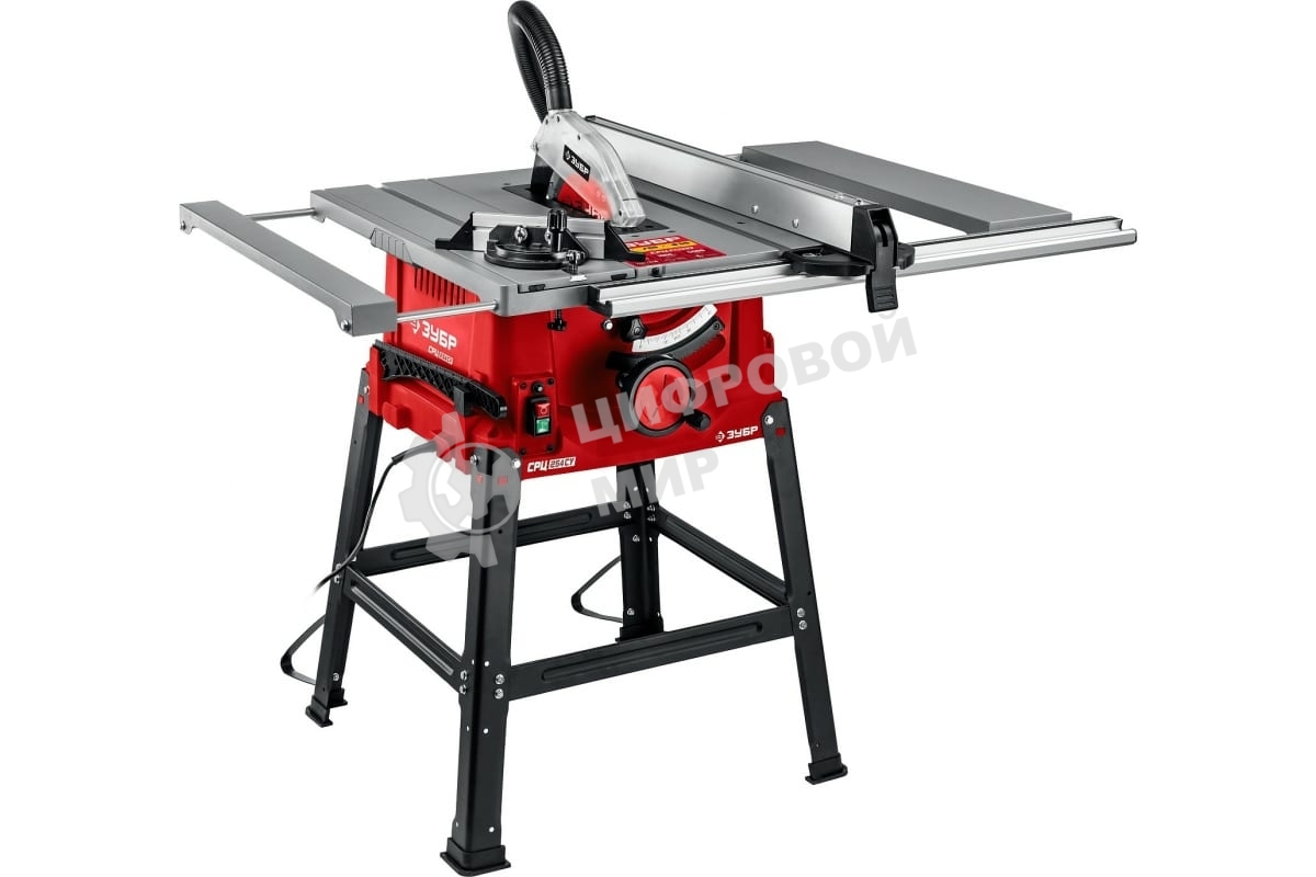 Станок ЗУБР СРЦ-254су 1900 Вт напольный со станиной и удлинителем распиловочный