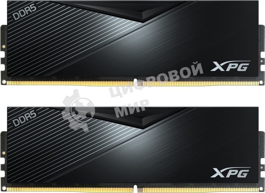 Оперативная память XPG Lancer, DDR5, 64GB (2x32GB), 6400MHz, CL32, DIMM, с радиаторами, черный