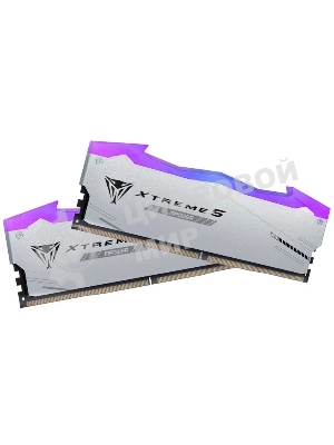 Оперативная память Patriot Viper Xtreme 5, DDR5, 48Gb (2x24GB), 6400MHz, CL32, DIMM, с радиаторами, RGB, серебристый