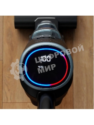 Пылесос вертикальный моющий Tefal X-Clean 5 GF5555F0 серый/черный, от аккумулятора, 200 Вт, уборка влажная, пылесборник 0.44 л