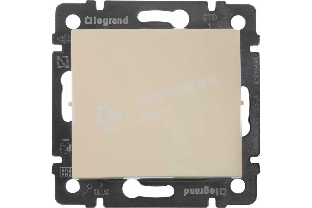 Выключатель Legrand 774301 Valena простой 10 Ax (слоновая кость)
