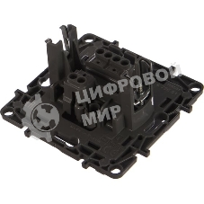 Выключатель одноклавишный, автоматические клеммы, Etika, 10AX, 250В~, антрацит