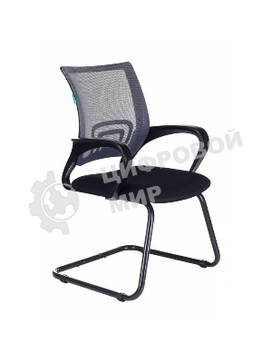 Кресло Бюрократ CH-695N-AV/DG/TW-11 серый/черный, экокожа, 120 кг, механизм качания