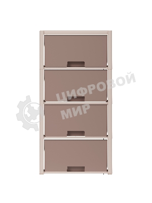 Комод Альтернатива Колорит, 4 секции, бежевый М7834