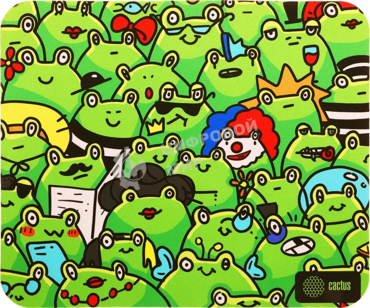 Коврик для мыши Cactus Frogs 300x250x3мм (CS-MPC-D09M)