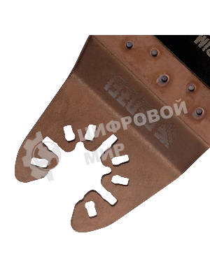 Насадка для МФИ Denzel режущая прямая, BiM, по металлу и дереву, 65 x 1,2 мм, мелкий зуб