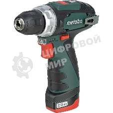 Дрель-шуруповерт Metabo PowerMaxx BS 600984000, 12 В, 2 Ач, 34 Нм, щеточный