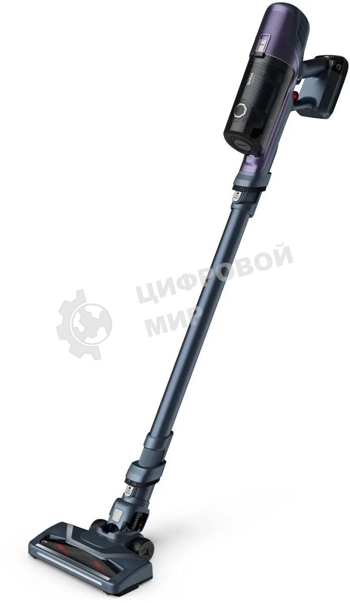 Пылесос вертикальный Tefal TY6838WO серый/фиолетовый, питание от аккумулятора, 100 Вт, уборка сухая, пылесборник 0.55 л