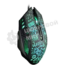 Мышь проводная игровая Smartbuy (SBM-745G-K) RUSH X15 серный