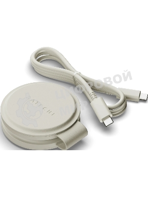 Переносное зарядное устройство Satechi Qi2 OntheGo 2-in-1 Wireless Charger, песочный