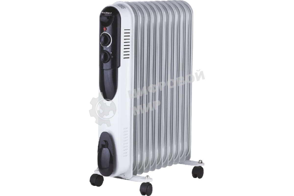 Обогреватель масляный Neoclima NC 9307 белый/черный, 1500 Вт, 15 м2, термостат 28742