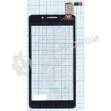 Сенсорное стекло (тачскрин) для DNS S4503Q, черное