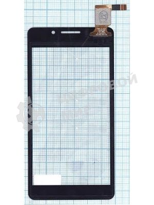 Сенсорное стекло (тачскрин) для DNS S4503Q, черное