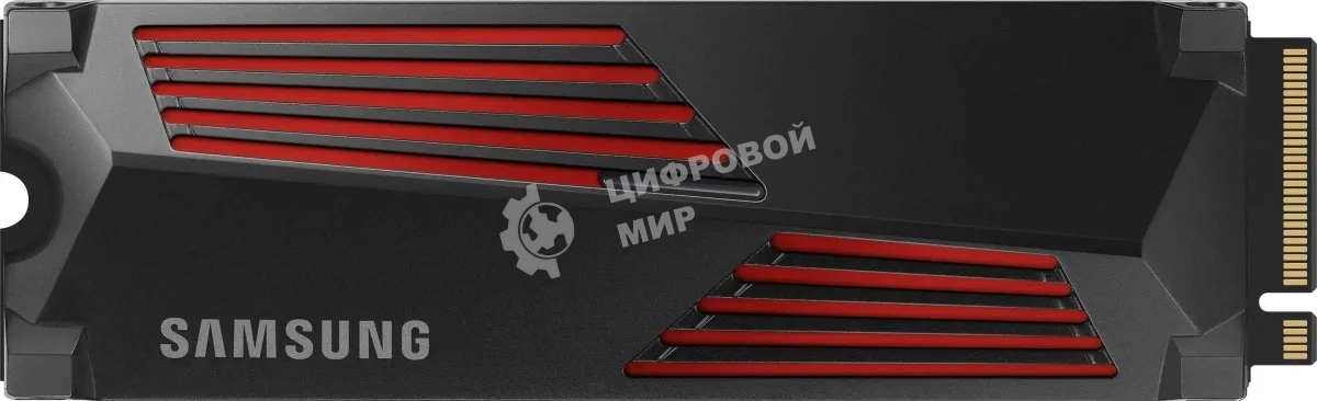 Накопитель SSD Samsung 990 PRO, 2000Gb, PCIe 4.0 x4, M.2 2280, NVMe, R/W 7450/6900, с радиатором