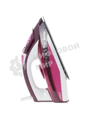 Утюг Vitek VT-1215 (PK) максимальная 2400 Вт.Подошва Ceramic Ultra Care.
