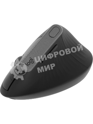 Мышь беспроводная/проводная Logitech MX Vertical графитовый, 4000 dpi, радиоканал, Bluetooth, USB, кнопки - 6