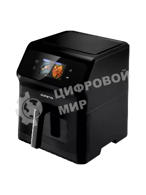 Аэрогриль Polaris PAF 9007WS черный, 1900 Вт, 6.5 л, сенсор, 25 программ