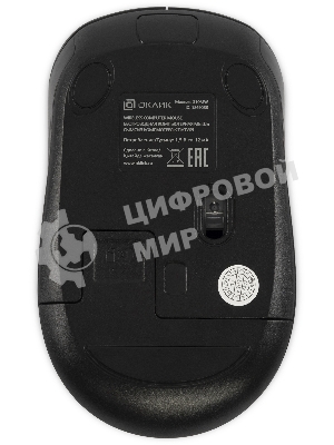 Мышь беспроводная Oklick 310MW черный/серый, 3200 dpi, радиоканал, USB, кнопки - 4
