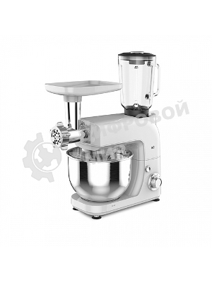 Планетарный миксер BQ MX620 White. Максимальная мощность 1600 Вт/Чаша из нержавеющей стали 5 л/6 скоростей + импульсный режим