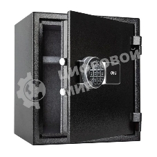 Сейф огнестойкий Deli ET587 380x 420x 300 мм, электронный/ключевой, черный