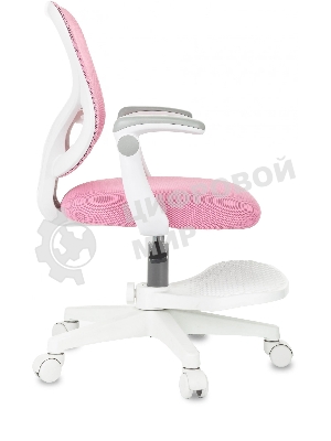 Кресло детское Бюрократ BuroKIDS 3 розовый Velvet 36, крестов. пластик