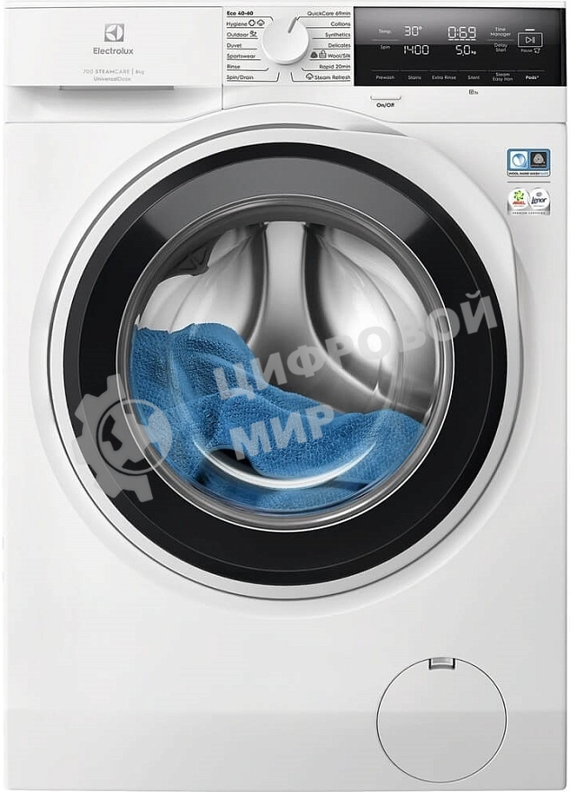 Стиральная машина Electrolux EW7F3484UE белый, загрузка фронтальная 8 кг, 1400 об/мин, Класс: A