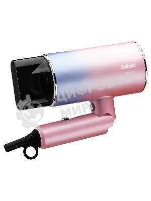 Фен BBK BHD3000 розовый/голубой, 2000 Вт, ионизация, компактный
