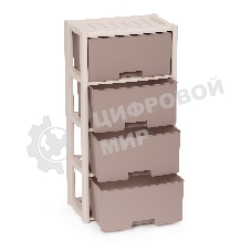 Комод Альтернатива Колорит, 4 секции, бежевый М7834