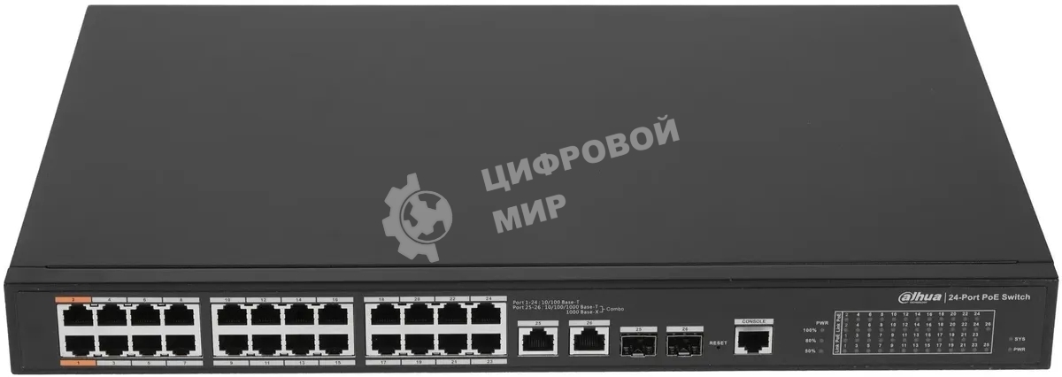 Коммутатор Dahua DH-PFS4226-24ET-240 управляемый