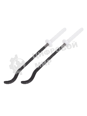 Комплект плоских кронштейнов Royal Thermo с дюбелями 7,2х170мм, черные