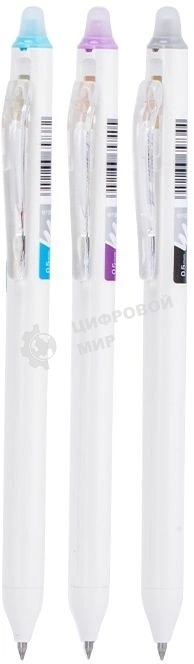 Набор ручек гелевых Deli EG160-3AS белый (3шт) стираемая