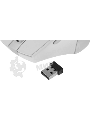 Мышь беспроводная A4Tech Fstyler FG35 серебристый/белый, 2000 dpi, радиоканал, USB, кнопки - 6